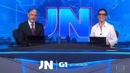 Bonner quase esquece o tradicional 'boa noite' no JN - Reprodução/TV Globo