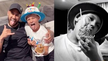 Neymar comemora aniversário de 10 anos do filho, Davi Lucca - Reprodução/Instagram