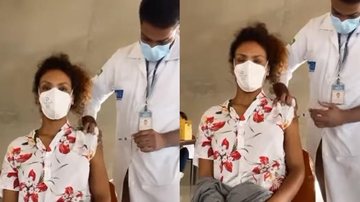 Lidi Lisboa é vacinada contra covid-19: ''Só gratidão'' - Reprodução/Instagram