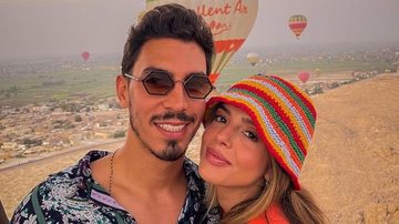 Giovanna Lancellotti e Gabriel David curtem passeio de balão - Reprodução/Instagram