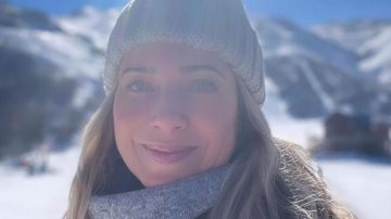 Letícia Spiller surge sorridente durante passeio na neve - Reprodução/Instagram