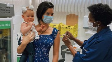 Talita Younan recebe a segunda dose da vacina contra a covid - Reprodução/Instagram