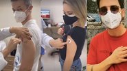 Lucas Lima, Sandy e Junior tomam 2ª dose da vacina da covid - Reprodução/Instagram