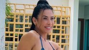 Scheila Carvalho curte dia na piscina com biquíni fininho - Reprodução/Instagram