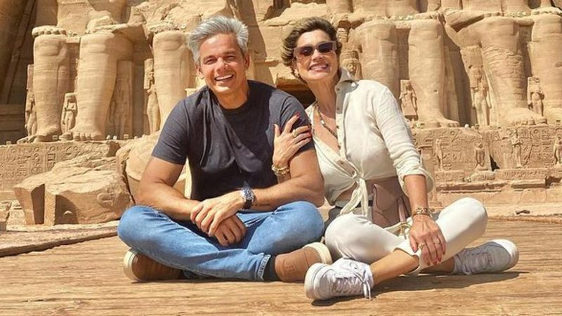 Otaviano Costa e Flávia Alessandra curtem viagem pelo Egito - Reprodução/Instagram