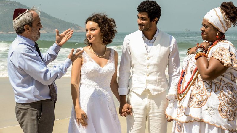 Ary França, Samya Pascotto, Bruno Suzano e Cacau Protássio em 'Amarração do Amor' - Divulgação Amarração do Amor
