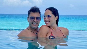 Zezé Di Camargo e Luciele surgem sorridentes em imagem - Reprodução/Instagram