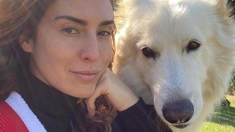 Fe Paes Leme se despede de um dos cachorros de seu namorado - Reprodução/Instagram