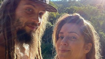 Atriz Leticia Spiller renova as energias em cachoeira com o amado, Pablo Vares - Reprodução/Instagram