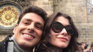 Ator Cauã Reymond surge com Alinne Moraes em bastidores da novela das nove - Reprodução/Instagram