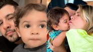 Cantor Murilo Huff recebe carinho do filho, Léo, fruto da relação com Marília Mendonça - Reprodução/Instagram