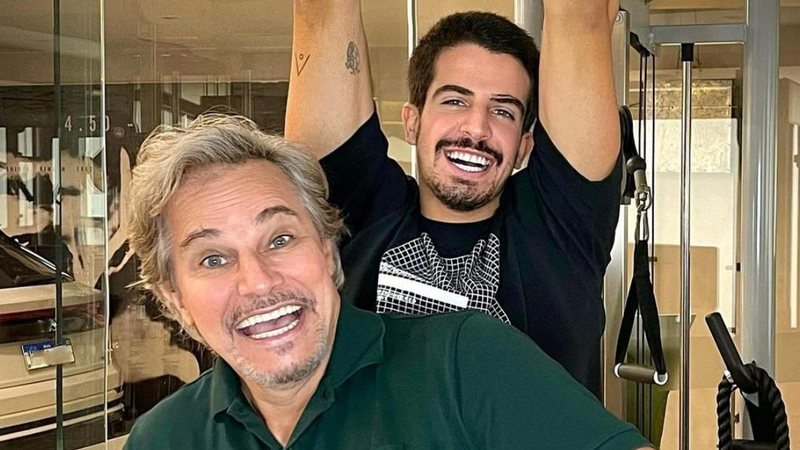 Edson Celulari se diverte ao lado do filho, Enzo e brinca - Reprodução/Instagram