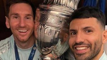 Após anunciar aposentadoria, Agüero ganha homenagem de Messi - Reprodução/Instagram