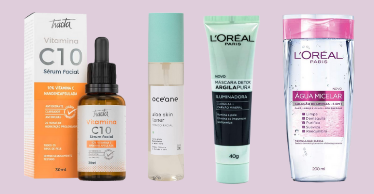 7 produtos essenciais para a rotina de cuidados com a pele - Reprodução/Amazon