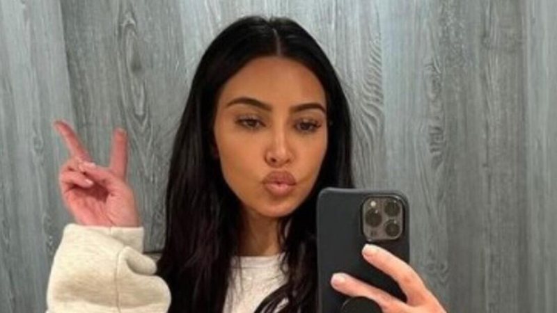 As selfies de Kim vêm depois da influenciadora postar cliques de biquíni - Reprodução/Instagram