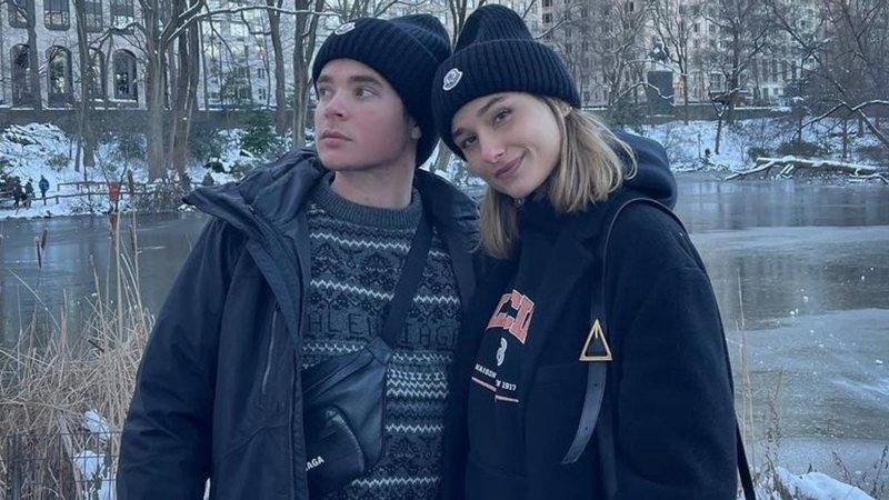 Sasha Meneghel curte dia de neve em Nova York com o marido - Reprodução/Instagram