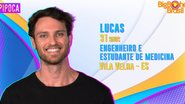 BBB22: Engenheiro e estudante de medicina, Lucas é 6º Pipoca - Divulgação/Globo