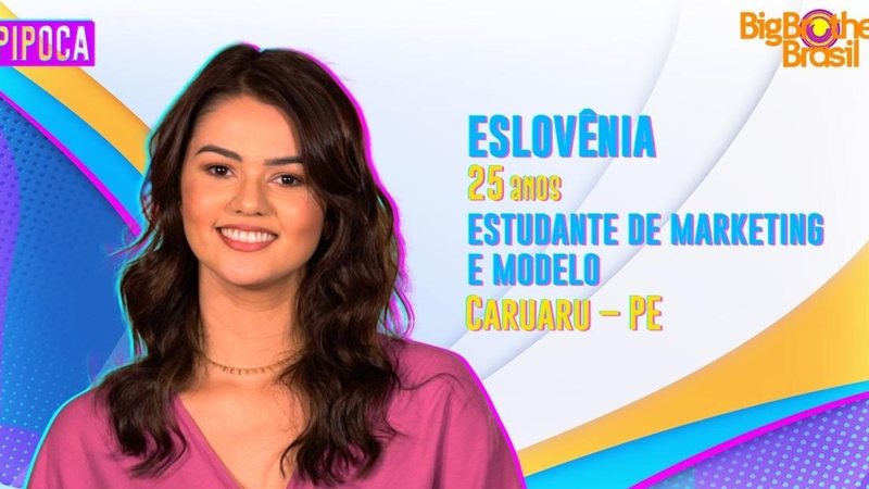 BBB22: Miss Pernambuco, Eslovênia é integrante do Pipoca - Divulgação/Globo