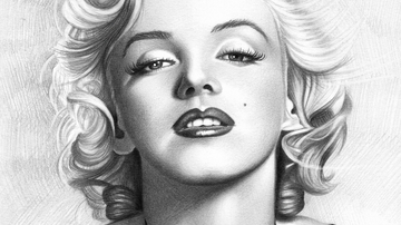 Desenho do rosto da atriz Marilyn Monroe - Imagem de Dayron Villaverde por Pixabay