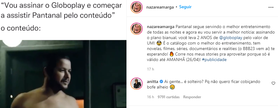 Anitta pergunta se Murilo Benício 