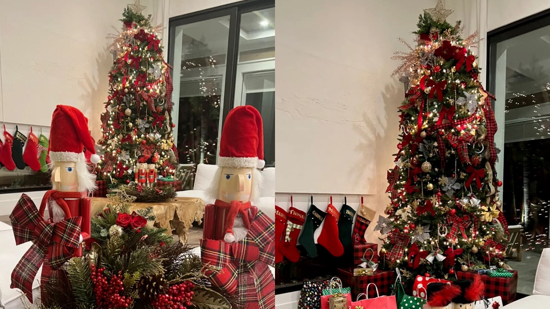 Decoração de Natal na casa de Anitta