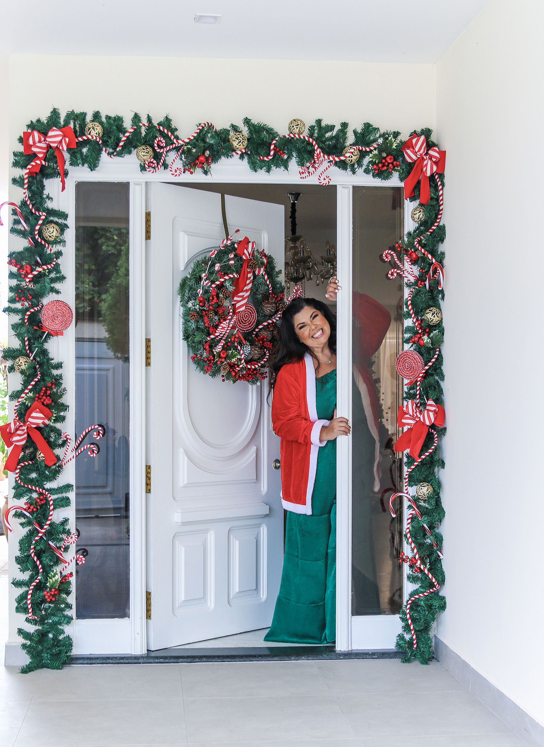 Fabiana Karla mostra a decoração de Natal de sua casa