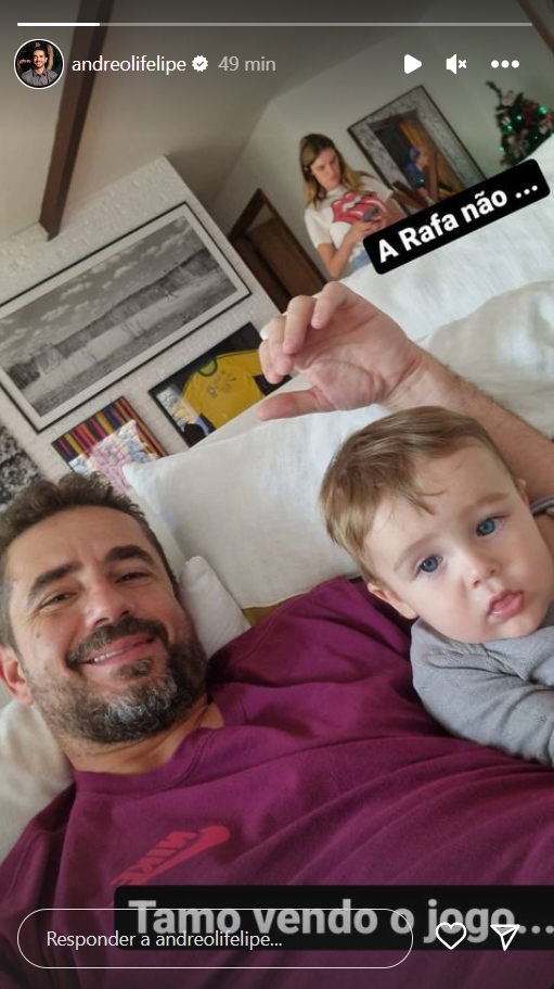 Felipe Andreoli mostra momento fofo com filho - Créditos: Reprodução / Instagram