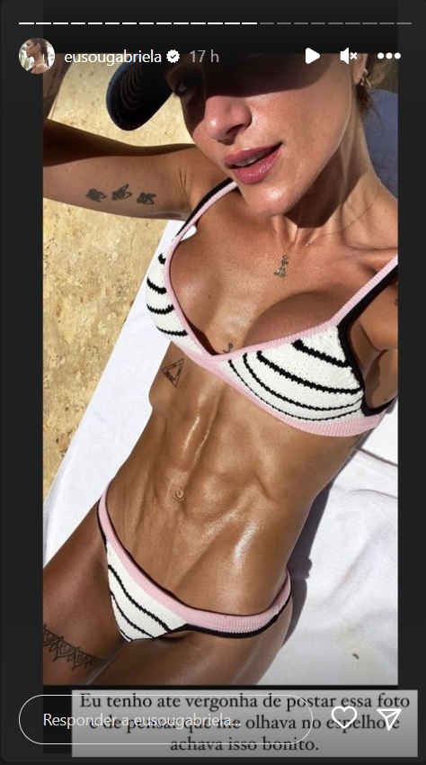 Gabriela Pugliesi fala de seu corpo - Créditos: Reprodução / Instagram