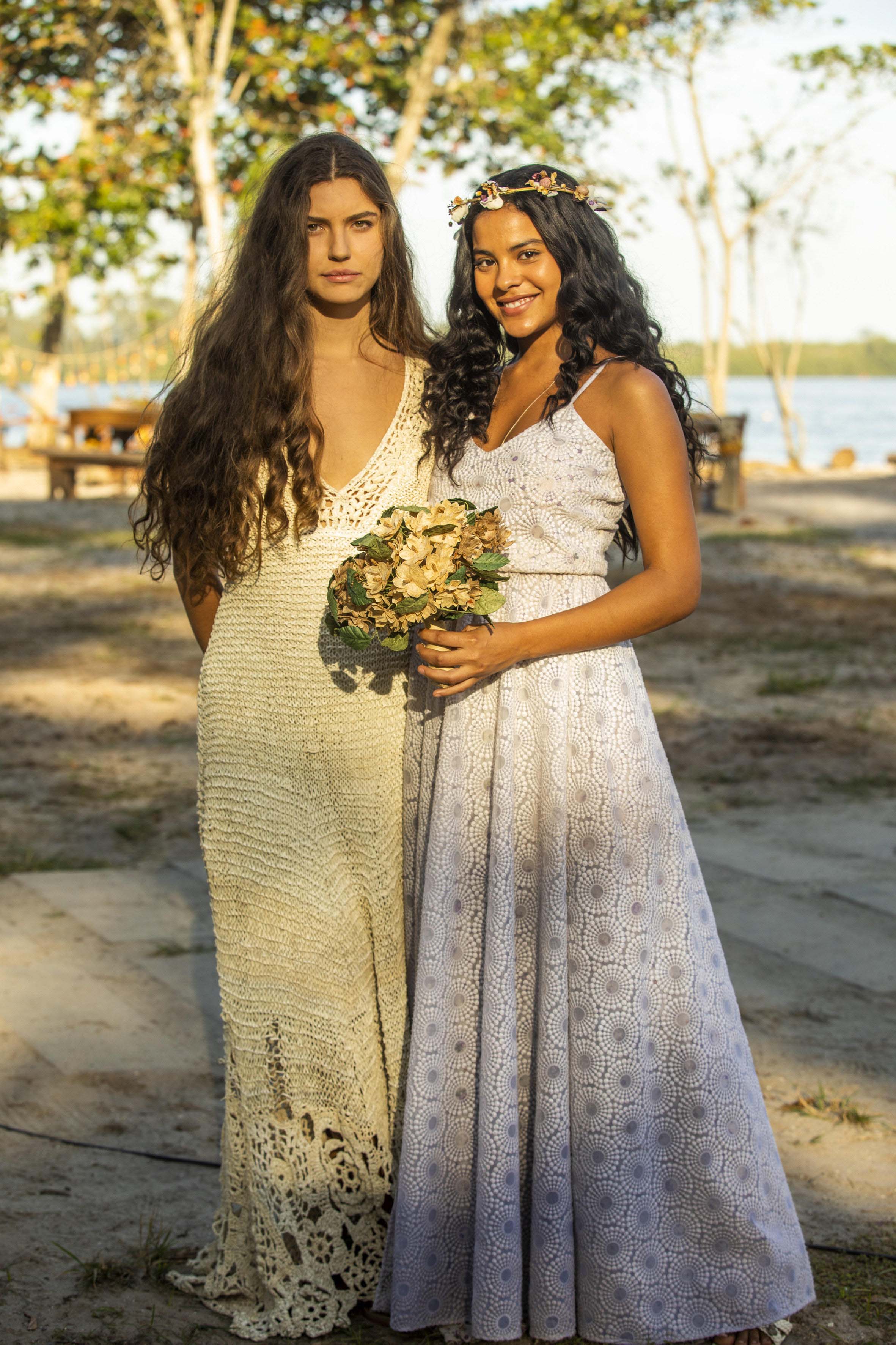 Bastidores da cena dos dois casamentos na novela Pantanal