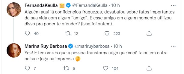 Marina Ruy Barbosa faz posts no Twitter