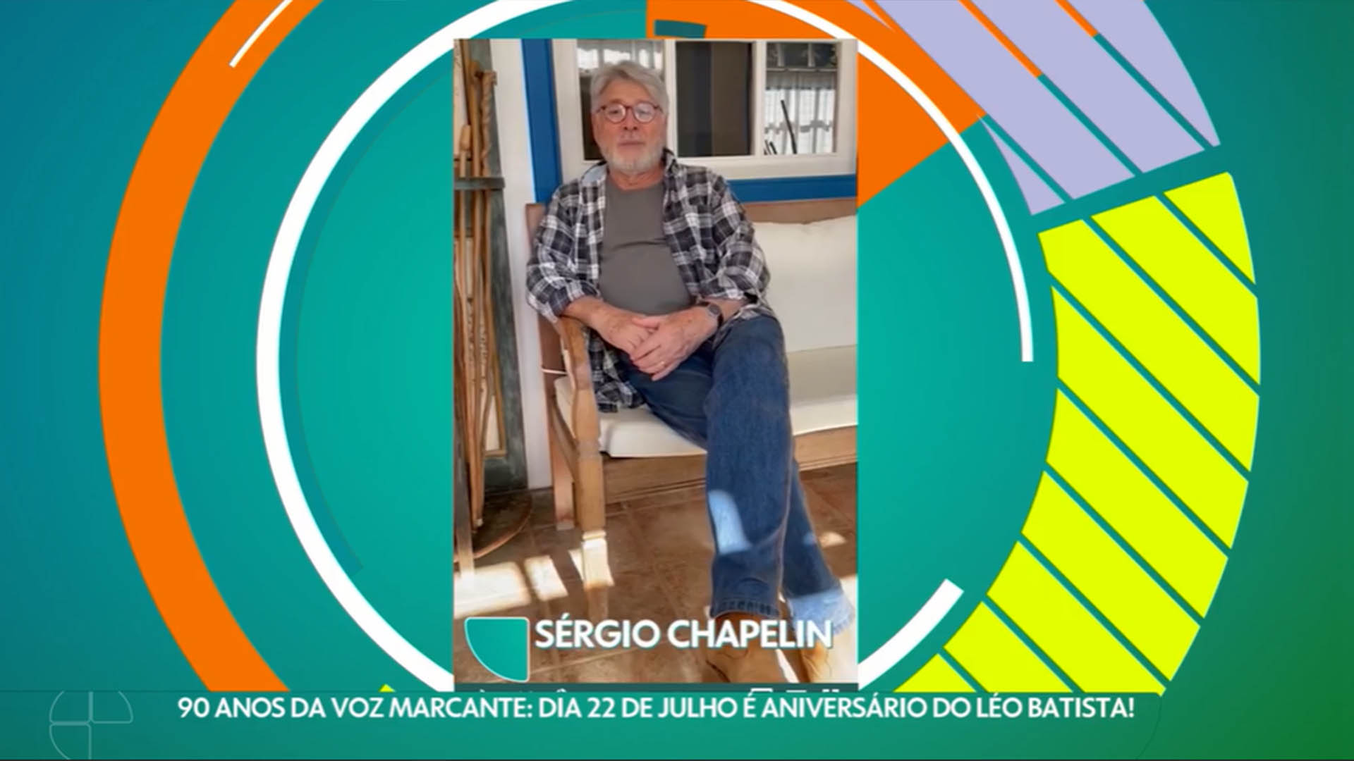 Sérgio Chapelin no programa Esporte Espetacular- Crédito: Reprodução / Globo