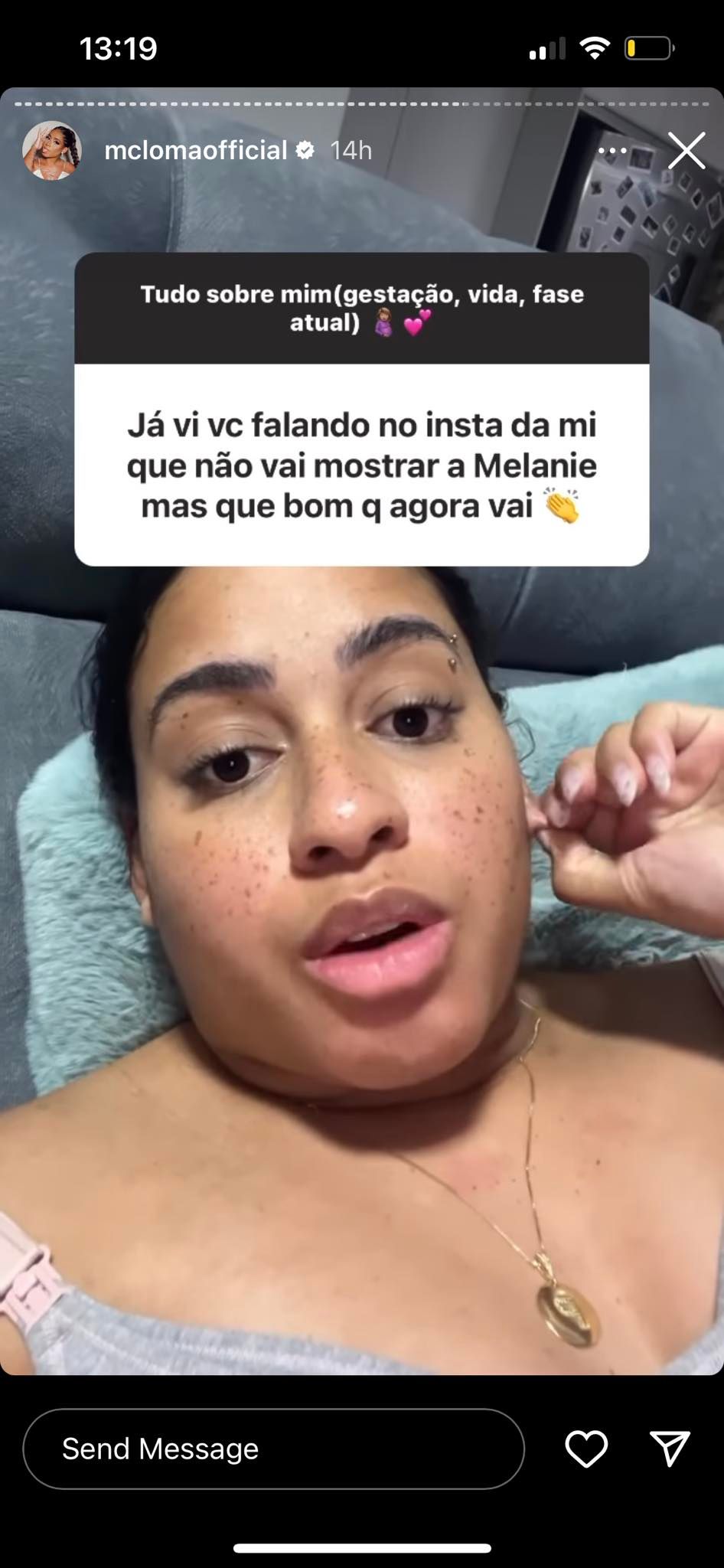 MC Loma revela o motivo de não pretender mostrar a filha no Instagram