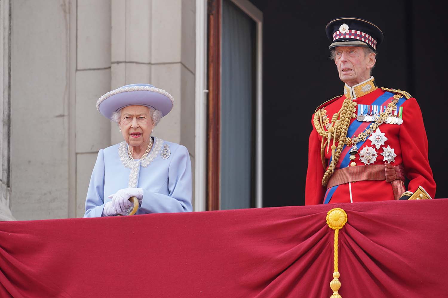 Rainha Elizabeth II e o Duque de Kent