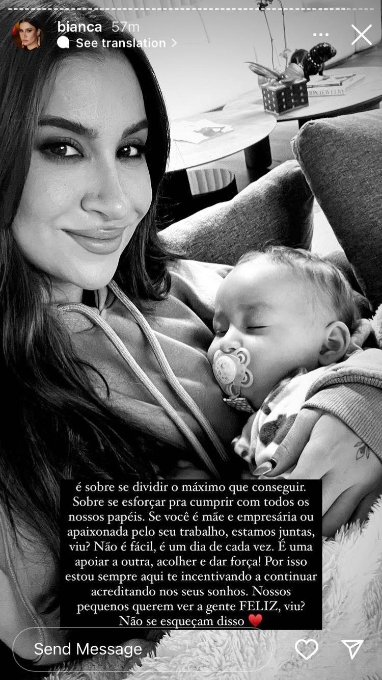 Bianca Andrade faz desabafo sobre maternidade real