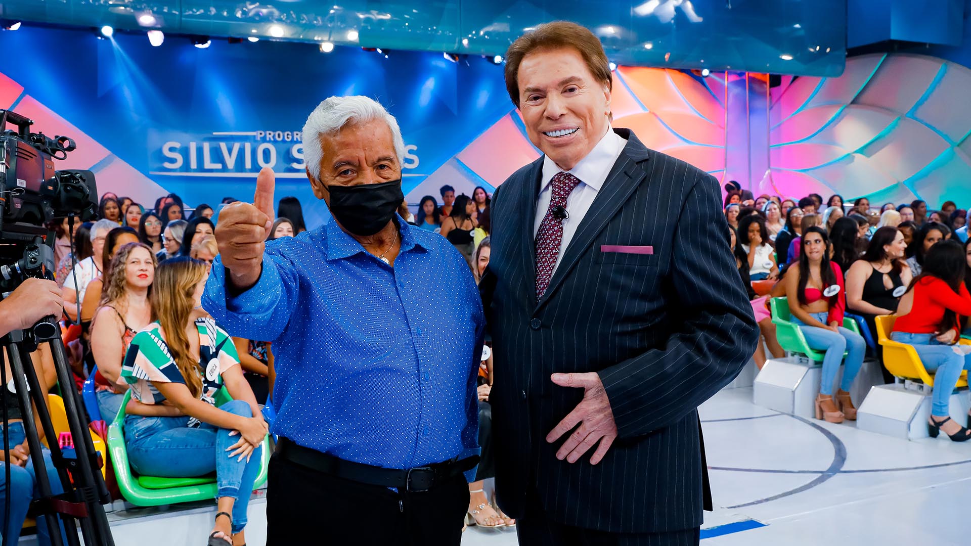 Roque e Silvio Santos