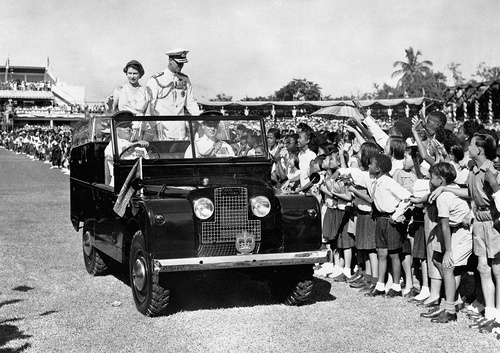 Em 1953, a Rainha Elizabeth II e seu marido Príncipe Phillip fizeram uma visita para a Jamaica