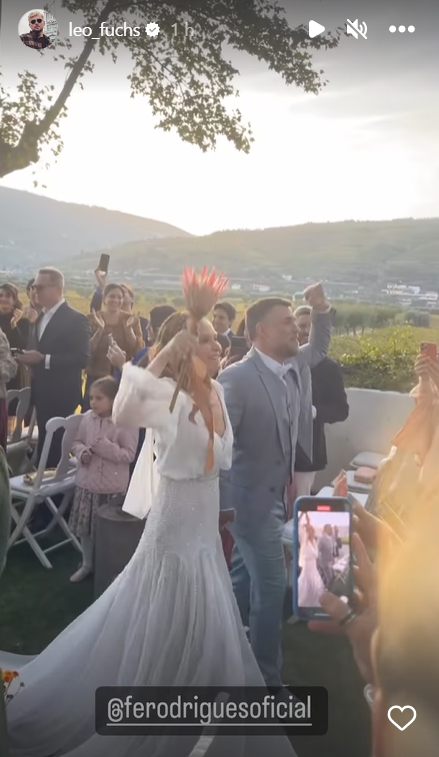 Fernanda Rodrigues e Raoni Carneiro se casam em Portugal