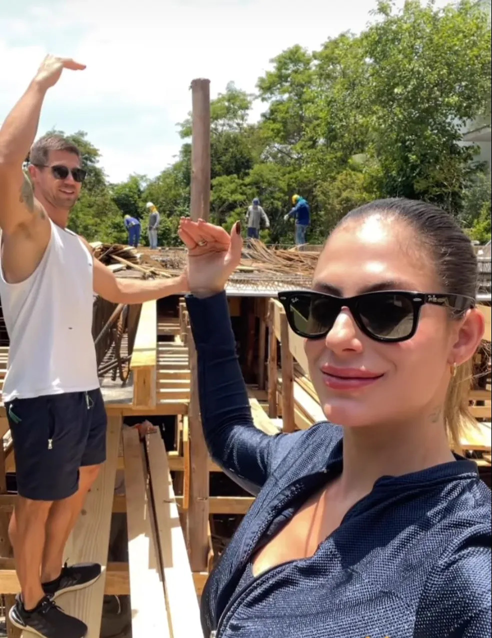 Mari Gonzalez e Jonas Sulzbach mostram construção da casa