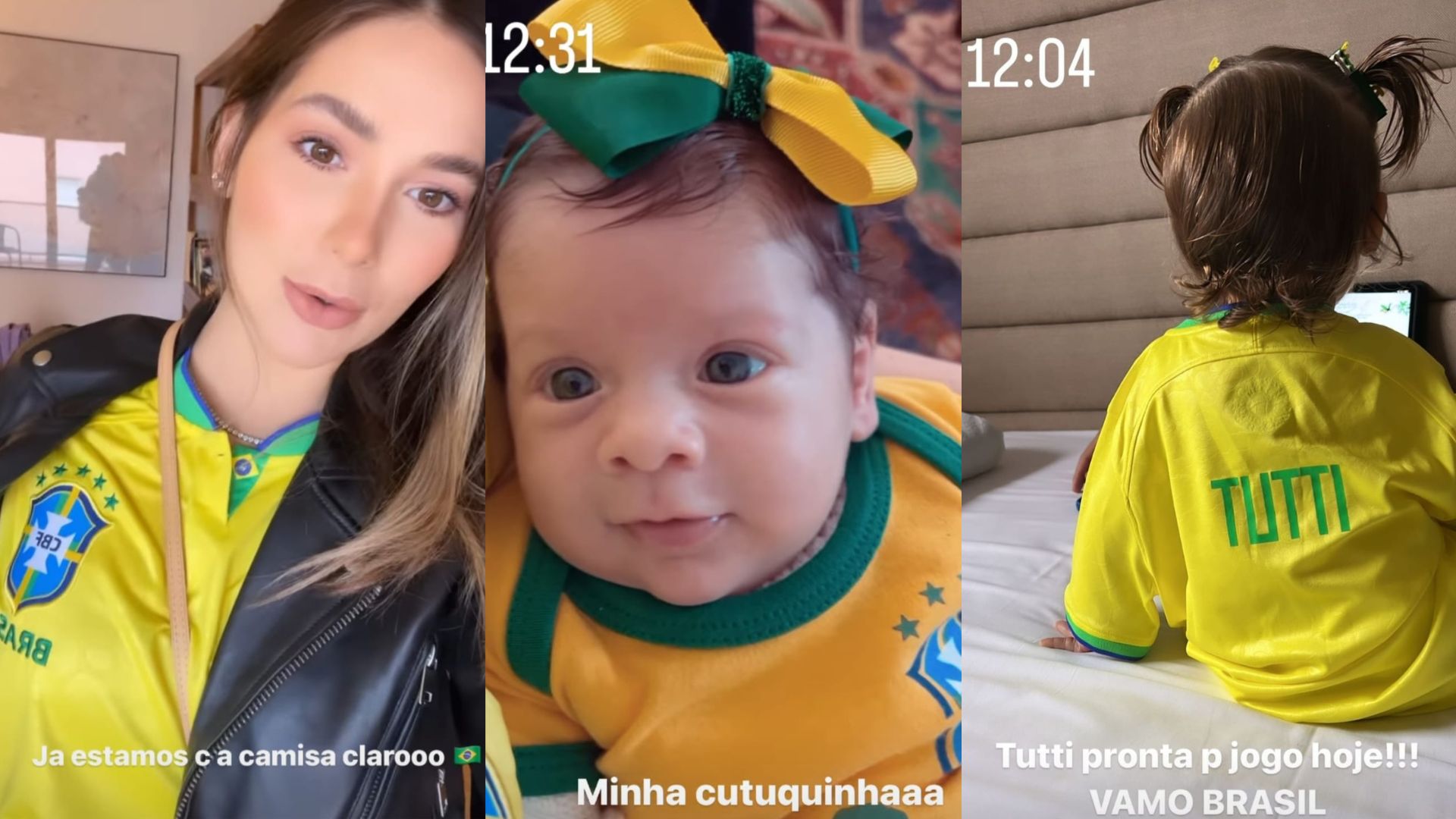 Virginia e suas filhas estão no clima de Copa do Mundo - Instagram