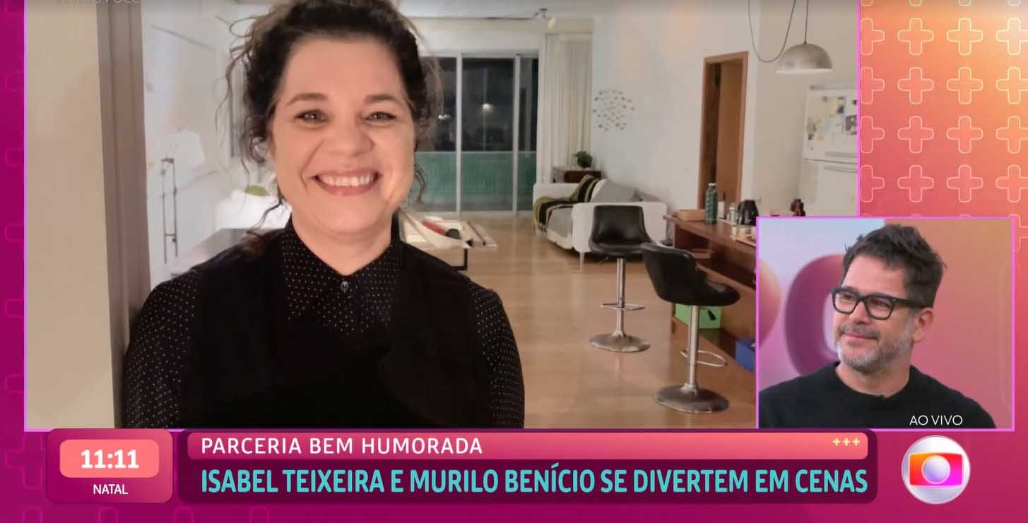 Isabel Teixeira faz homenagem para Murilo Benicio