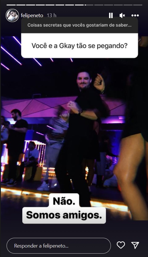 Felipe Neto fala sobre affair com Gkay - Créditos: Reprodução / Instagram