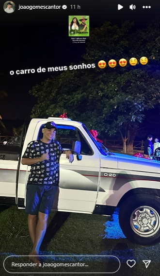 João Gomes ganha carro