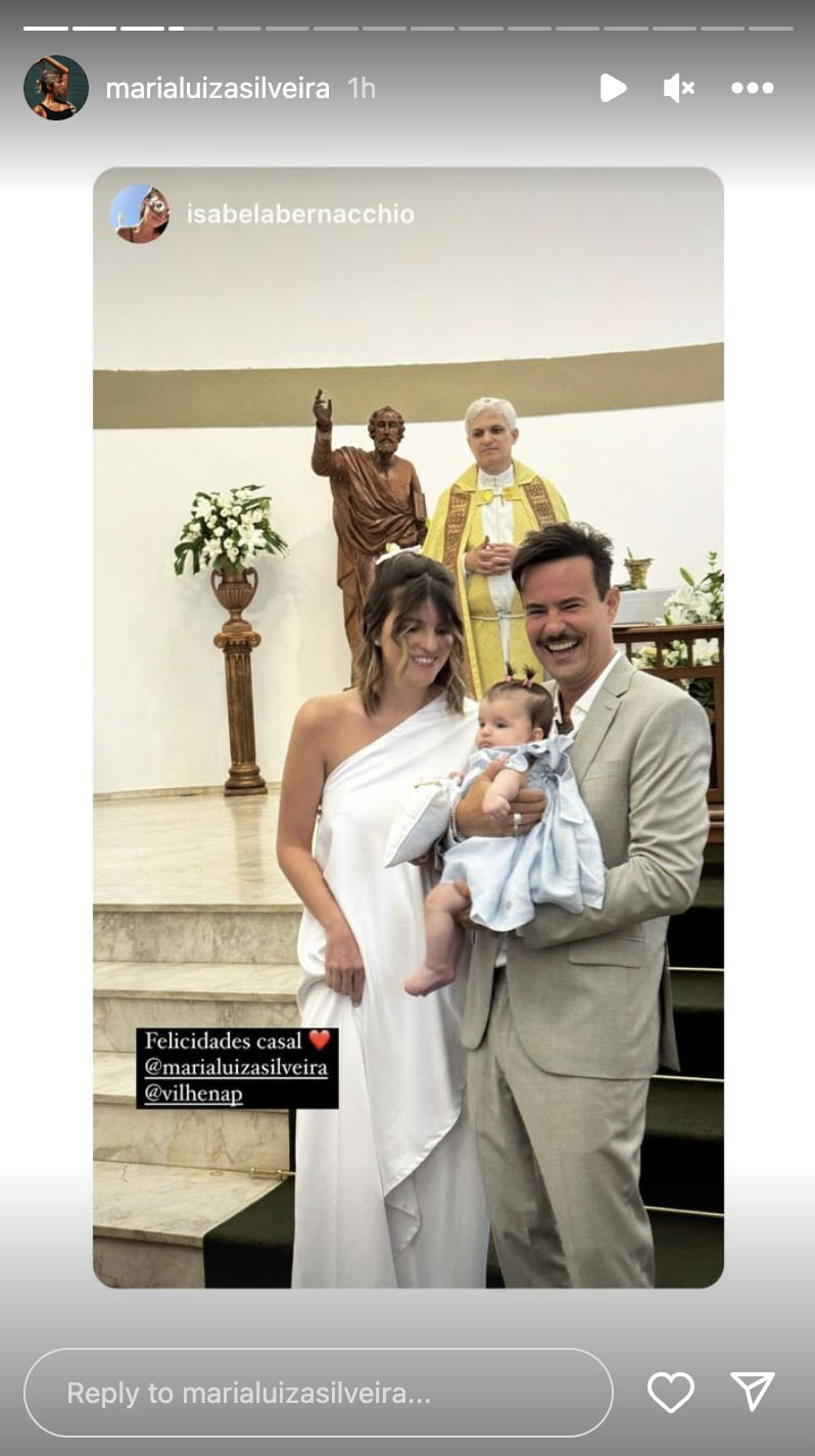 Maria Luiza e Paulinho Vilhena se casam no religioso