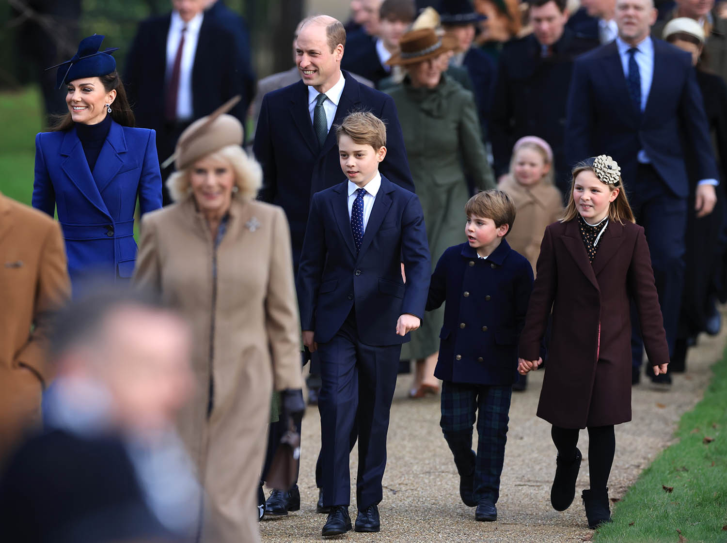 Família real britânica se reúne em evento religioso de Natal - Foto: Getty Images