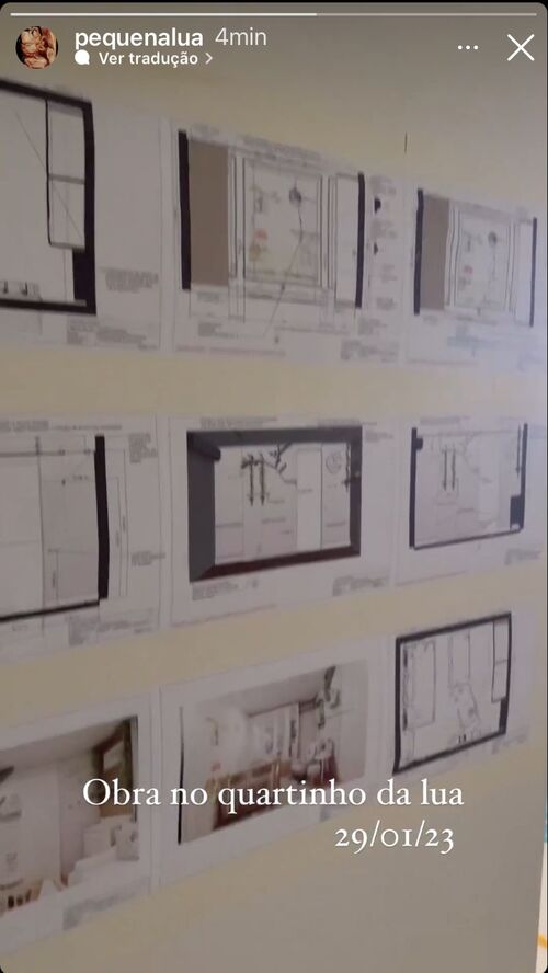 A ex-BBB ainda mostrou a parede do quarto cheia de plantas com o planejamento do quarto: “Aqui tem todo o planejamento da equipe”. 
