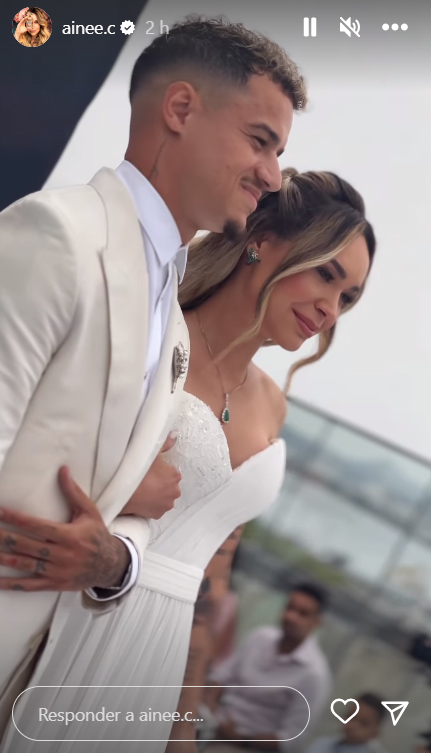 Philippe Coutinho renova os votos de casamento com a esposa, Ainê, em festa luxuosa