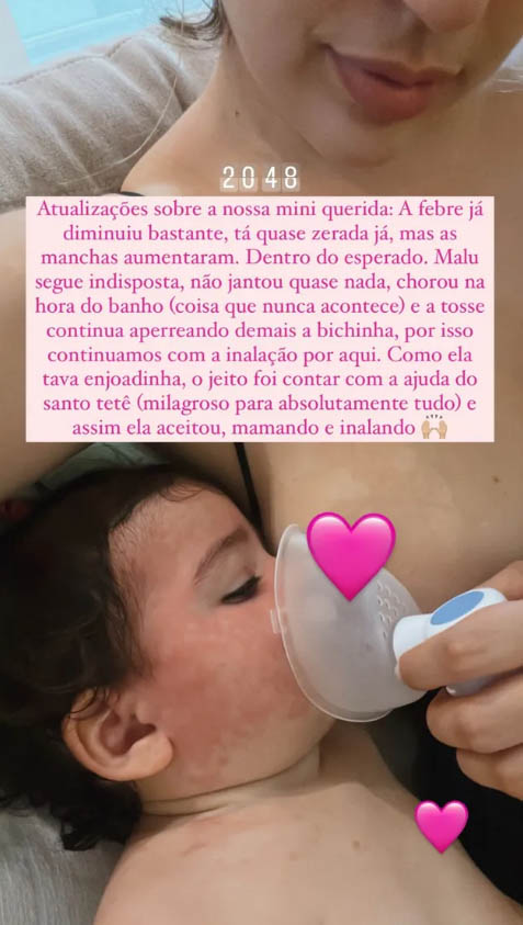 Vivian Amorim fala sobre a saúde da filha