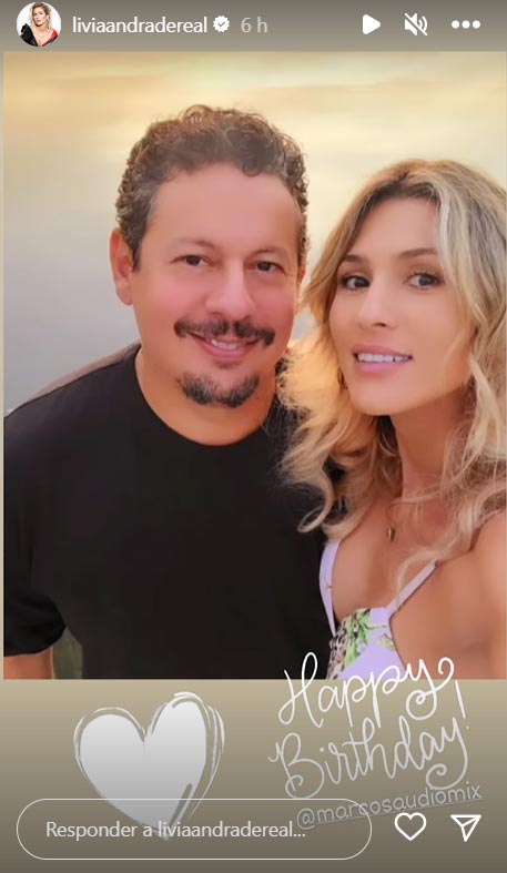 Lívia Andrade mostra fotos com o namorado, Marcos Araújo