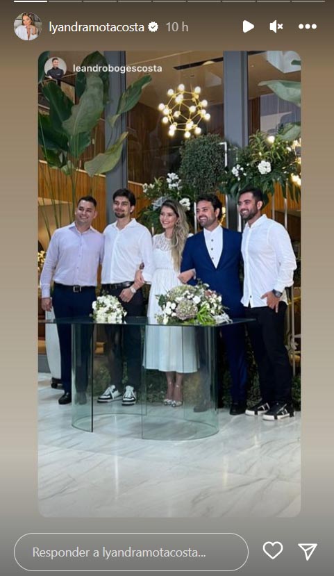 Lyandra Costa se casa com Lucas Santos