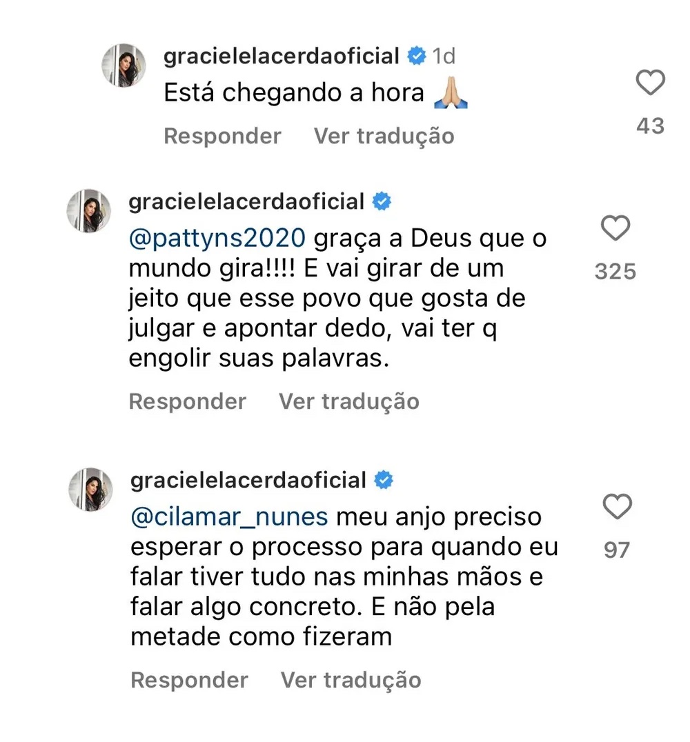 Comentários de Graciele Lacerda